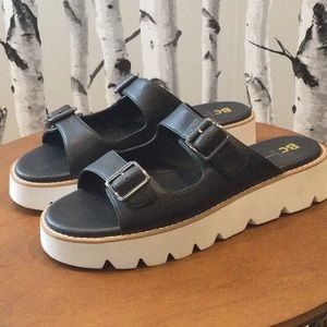 Vegan Chunky Wedge Sandal